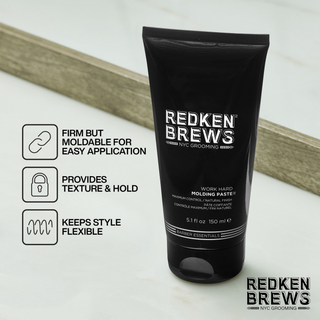 Redken Brews Work Hard Molding Paste 150 ml - Hårvoks i tube.