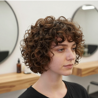 Permanent kort hår inkl. klip
